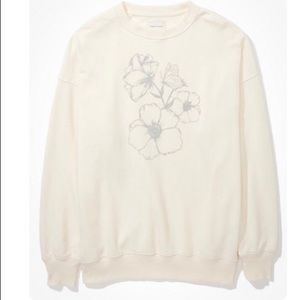 AE OVERSIZED FLEECE CREW NECK SWEATSHIRT